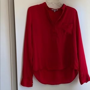 ✨B2G2✨ Bright Red V-neck Blouse 🍒